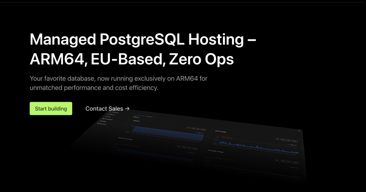 Deploy PostgreSQL in 60 Seconds - ARM64-Powered, EU-Hosted | RayDB